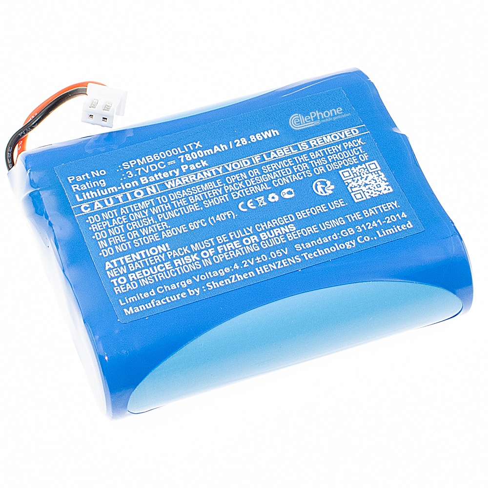 [9735] batteria Li-Ion per Spektrum Transmitter iX12 NX6 NX8 NX10 (sostituisce SPMB6000LITX) - 7800mAh