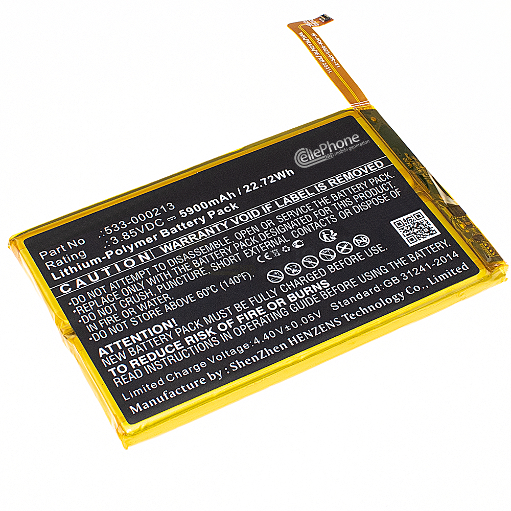 [9736] Akku Li-Polymer für Logitech G Cloud (ersetzt 533-000213) - 5900mAh