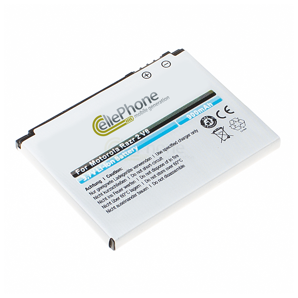 batteria Li-Ion per Motorola Razr2 V8 - MOTO U8 U9 V9 V10 ZN5 (sostituisce BX40)