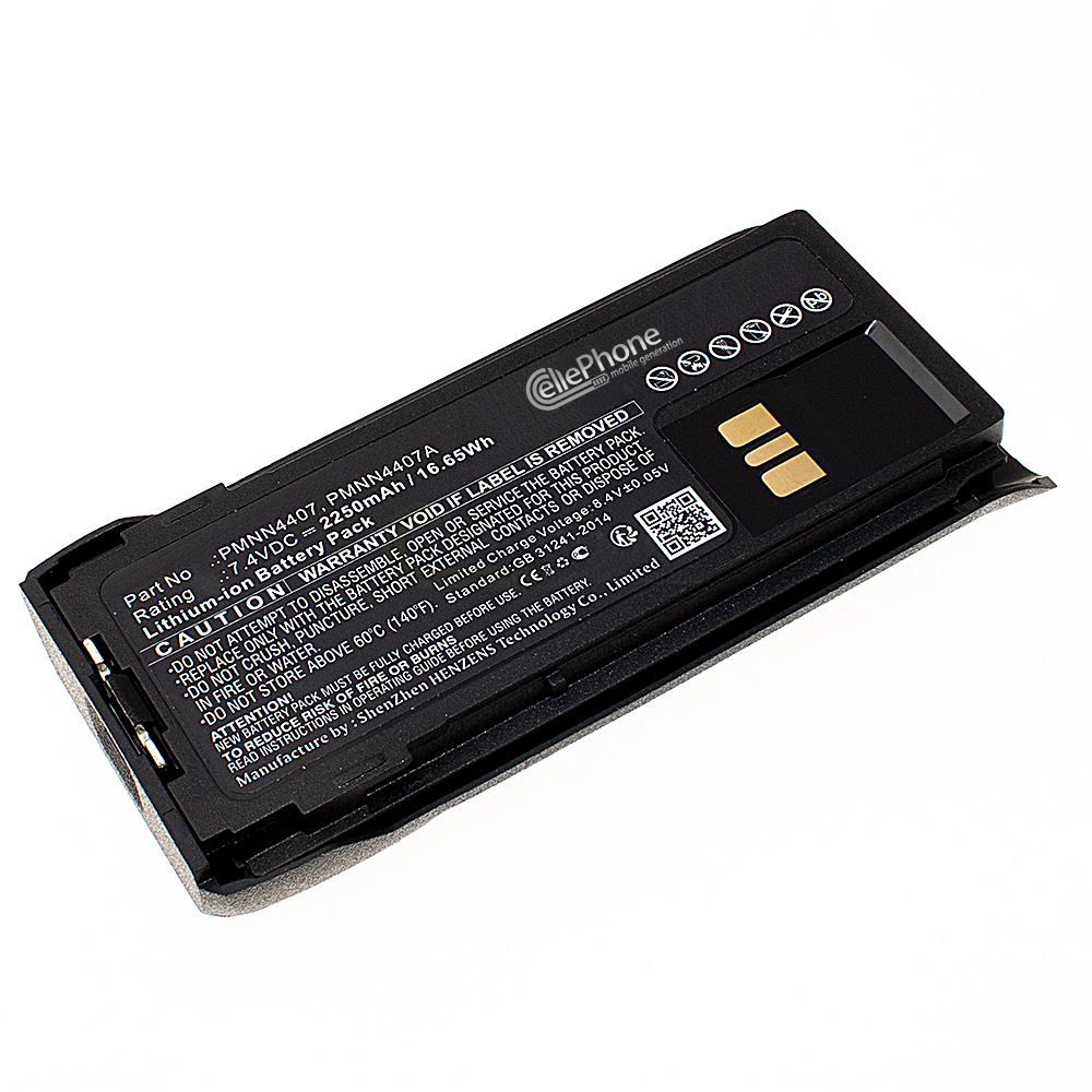 Batería Li-Ion para Motorola R7 (reemplazado PMNN4407) - 2250mAh / 7,4V