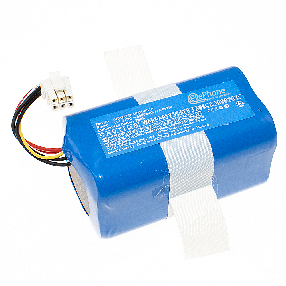 [9754] batteria Li-Ion per 360 S10 - X100 - X100 Max (sostituisce INR21700 M50T-4S1P) - 5000mAh / 14,4V