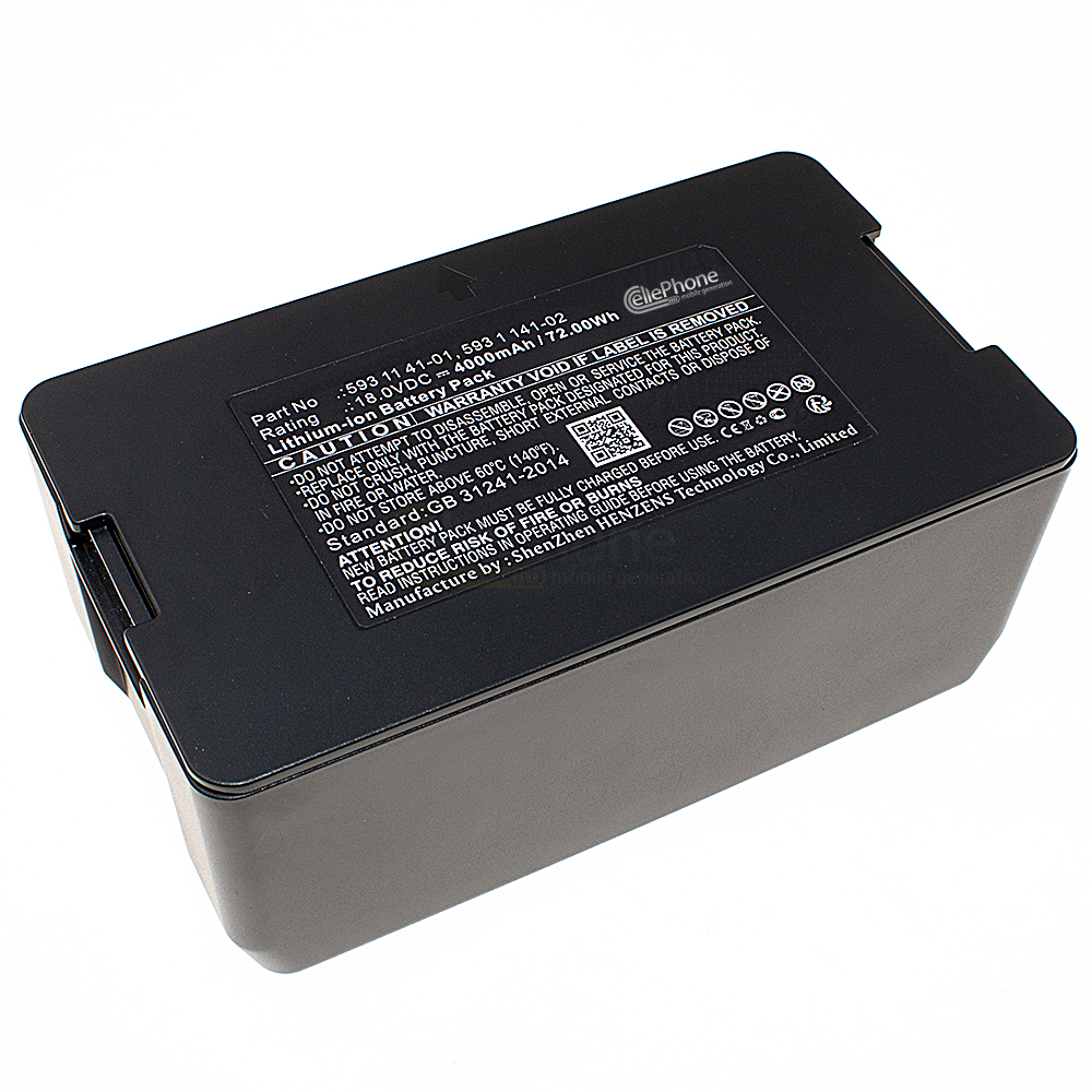 Batterie Li-Ion pour Husqvarna Automower 320 330X 420 520 (remplace 593 11 41-01) - 4000mAh / 18V