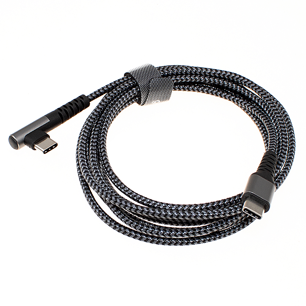 Ladekabel USB-C auf USB-C - Abgewinkelter Stecker - 2M