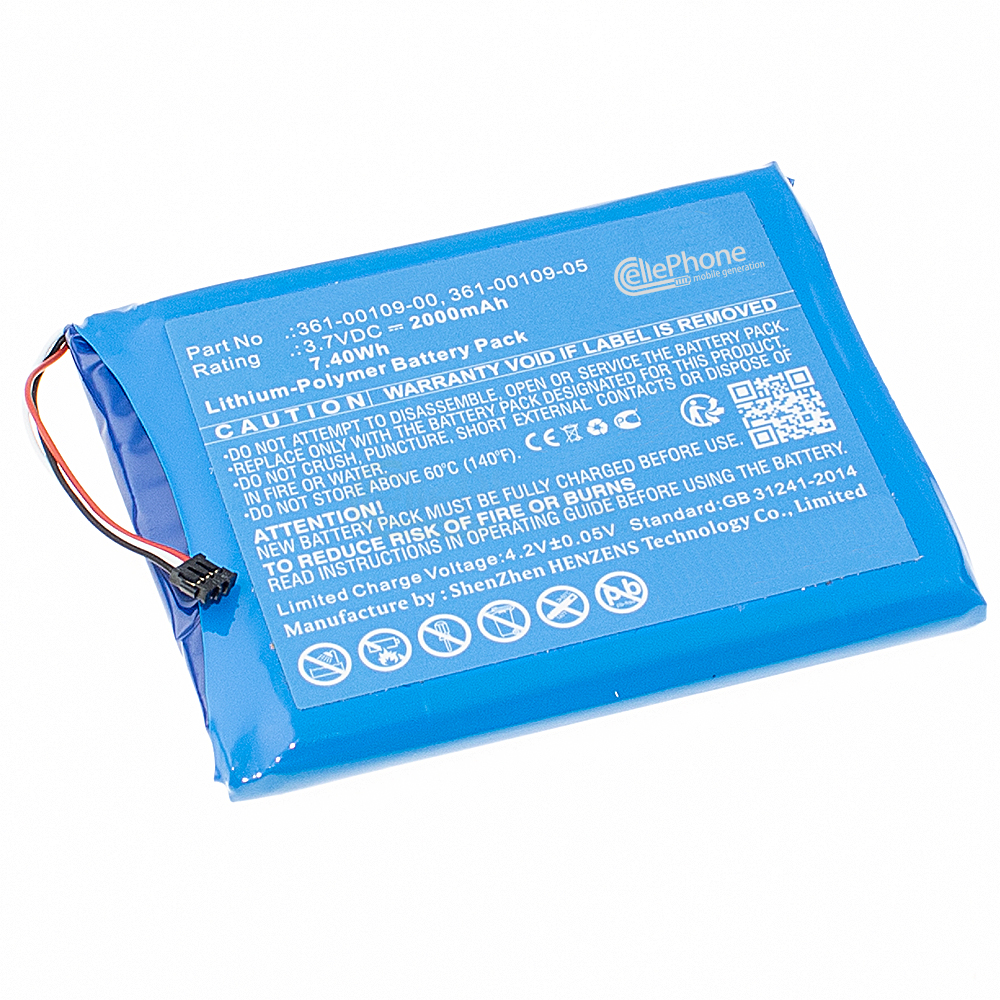 [9780] Batería Li-Polymer para Garmin DEZL OTR800 MT-S - Overlander (reemplazado 361-00109-00)