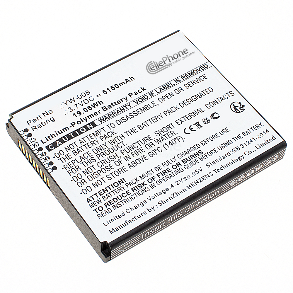 [9781] Akku Li-Ion für Pax A920 Pro (ersetzt YW-008) - 5150mAh