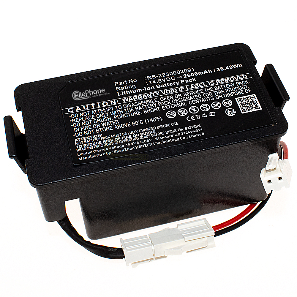 Akku Li-Ion für Rowenta Explorer 80 - RR7 RR7747 RR7755 (ersetzt RS-2230002091) - 2600mAh / 14,8V