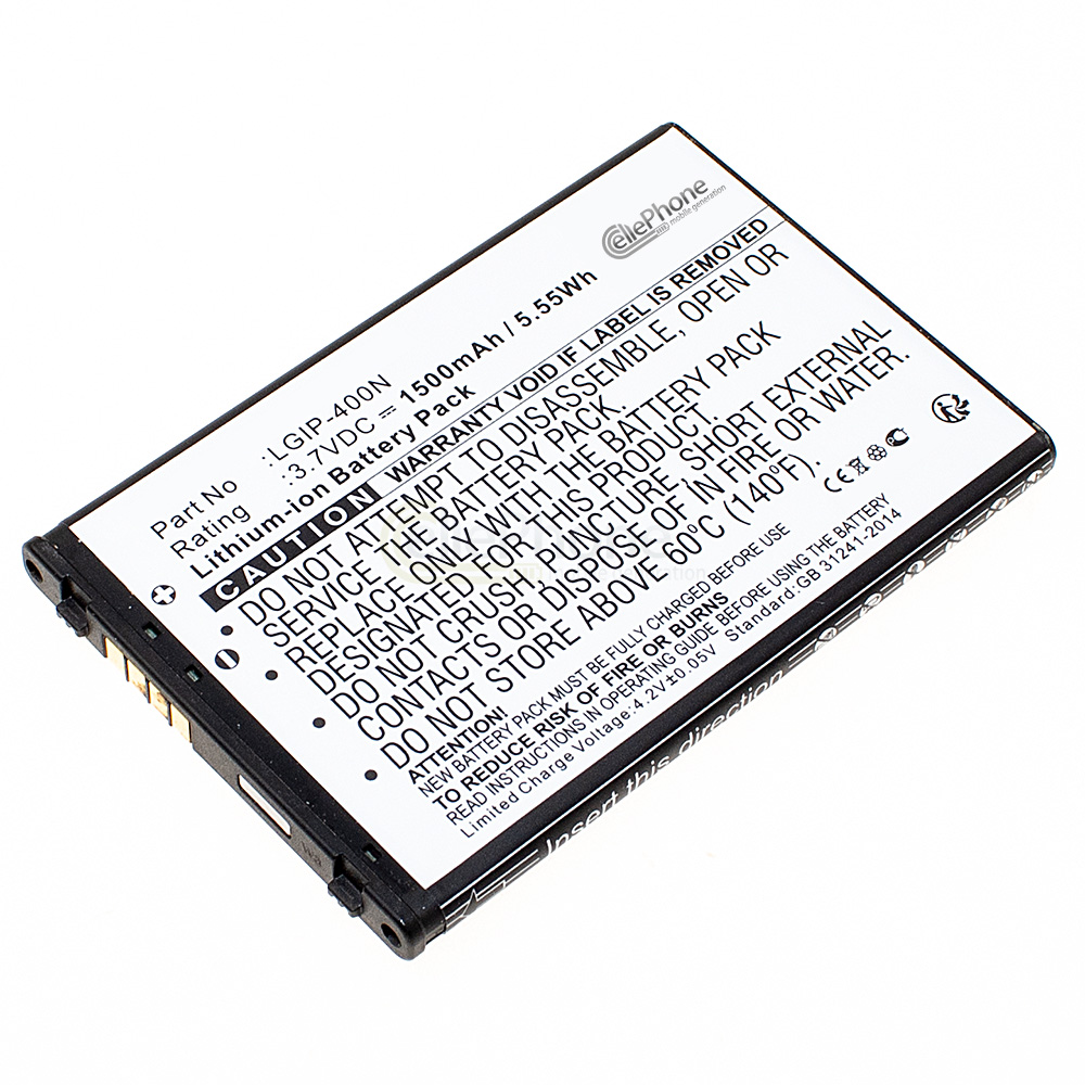 [1740] batteria Li-Ion per LG GM750 Laya / GT540 OPTIMUS / GW620 / P500 OPTIMUS ONE (sostituisce LGIP-400N)