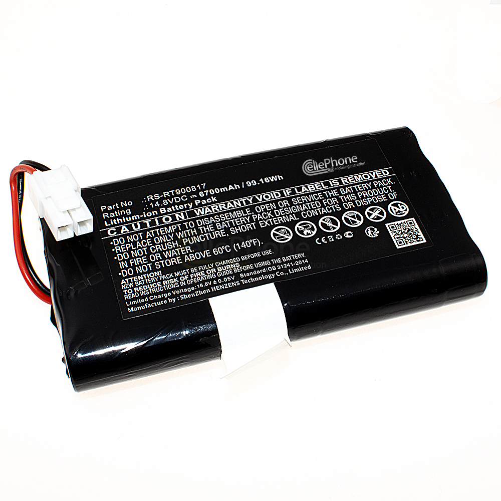 Accu Li-Ion voor Rowenta Smart Force Cyclonic RR8021 RR8024 RR8037 RR8043 RR8147 RR8155 (vervangt RS-RT900817) - 6700mAh / 14,8V