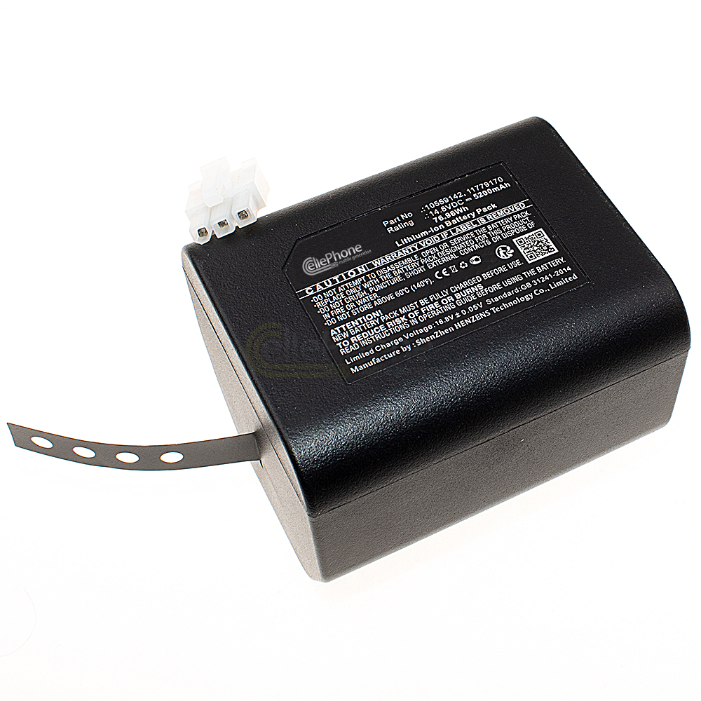 [9802] Batterie Li-Ion pour Miele Scout RX2 RX3 (remplace 10559142) - 5200mAh / 14,8V