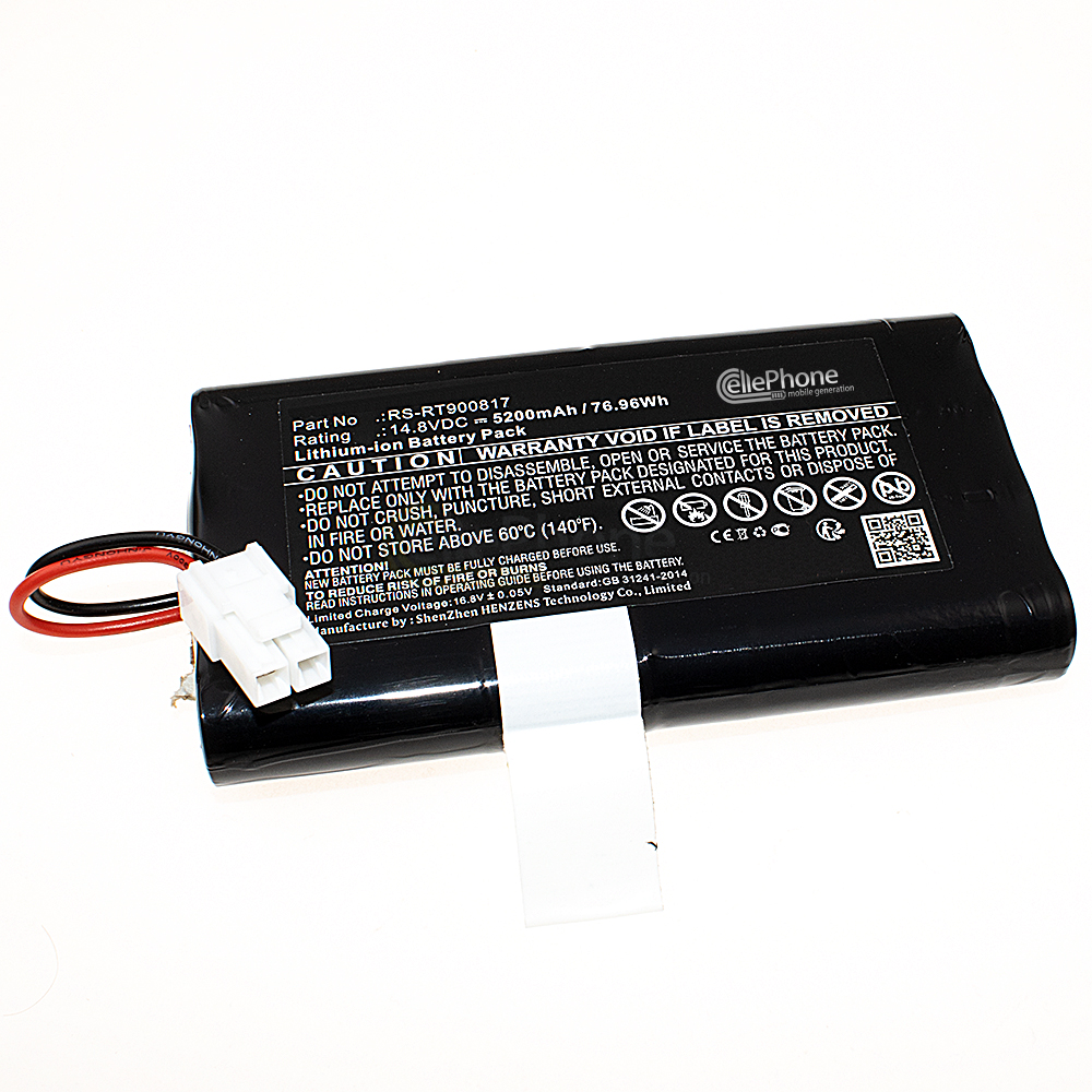 [9803] Batería Li-Ion para Rowenta Smart Force Cyclonic RR8021 RR8024 RR8037 RR8043 RR8147 RR8155 (reemplazado RS-RT900817) - 5200mAh / 14,8V