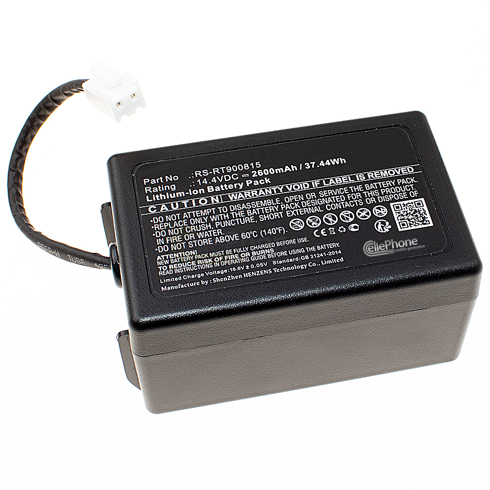 Battery Li-Ion for Rowenta Smart Force Extreme RR7126 RR7145 RR7157 RR7133 RR715 RR7157WH (replaced RS-RT900815) - 2600mAh / 14,4V