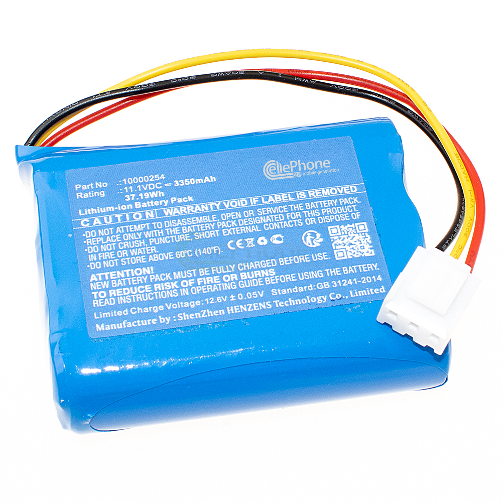 Akku Li-Ion für Ecovacs Winbot W710 W730 W733 ERN60 TBW60 (ersetzt 10000254) - 3350mAh / 11,1V