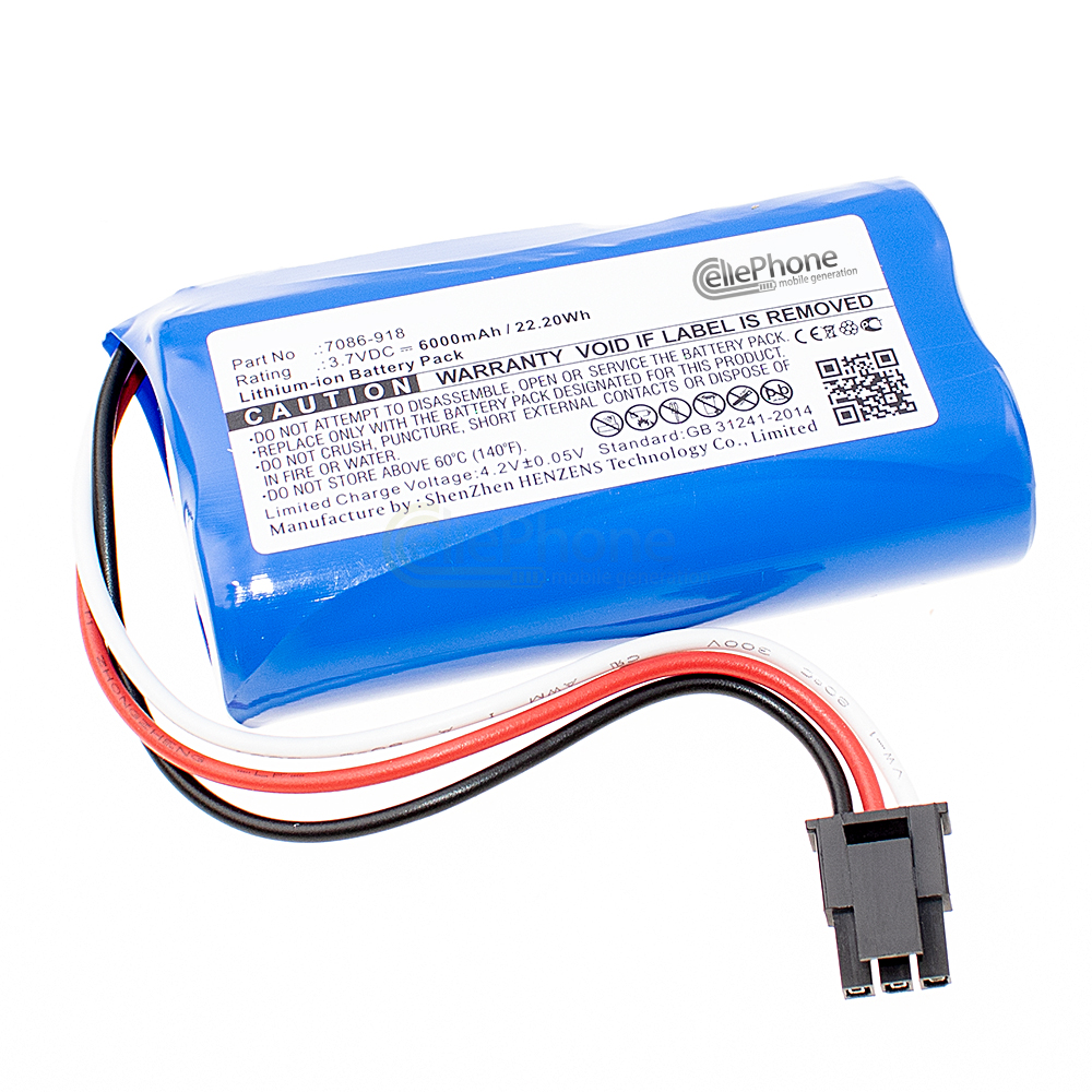 Accu Li-Ion voor Wolf Garten Power 100 - Classic 60 Mit - BS80 Plus (vervangt 7086-918) - 6000mAh / 3,7V