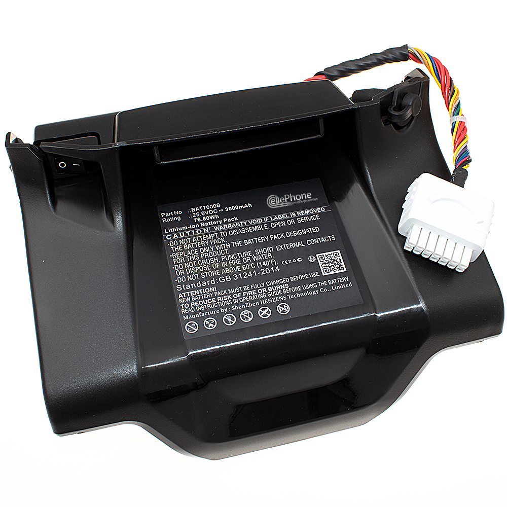 [9829] Battery Li-Ion for Wolf Garten Loopo M2000 - Robomow RC312 Pro S Tuscania TC150 TC300 TC500 (replaced BAT7000B) - 3000mAh / 25,6V