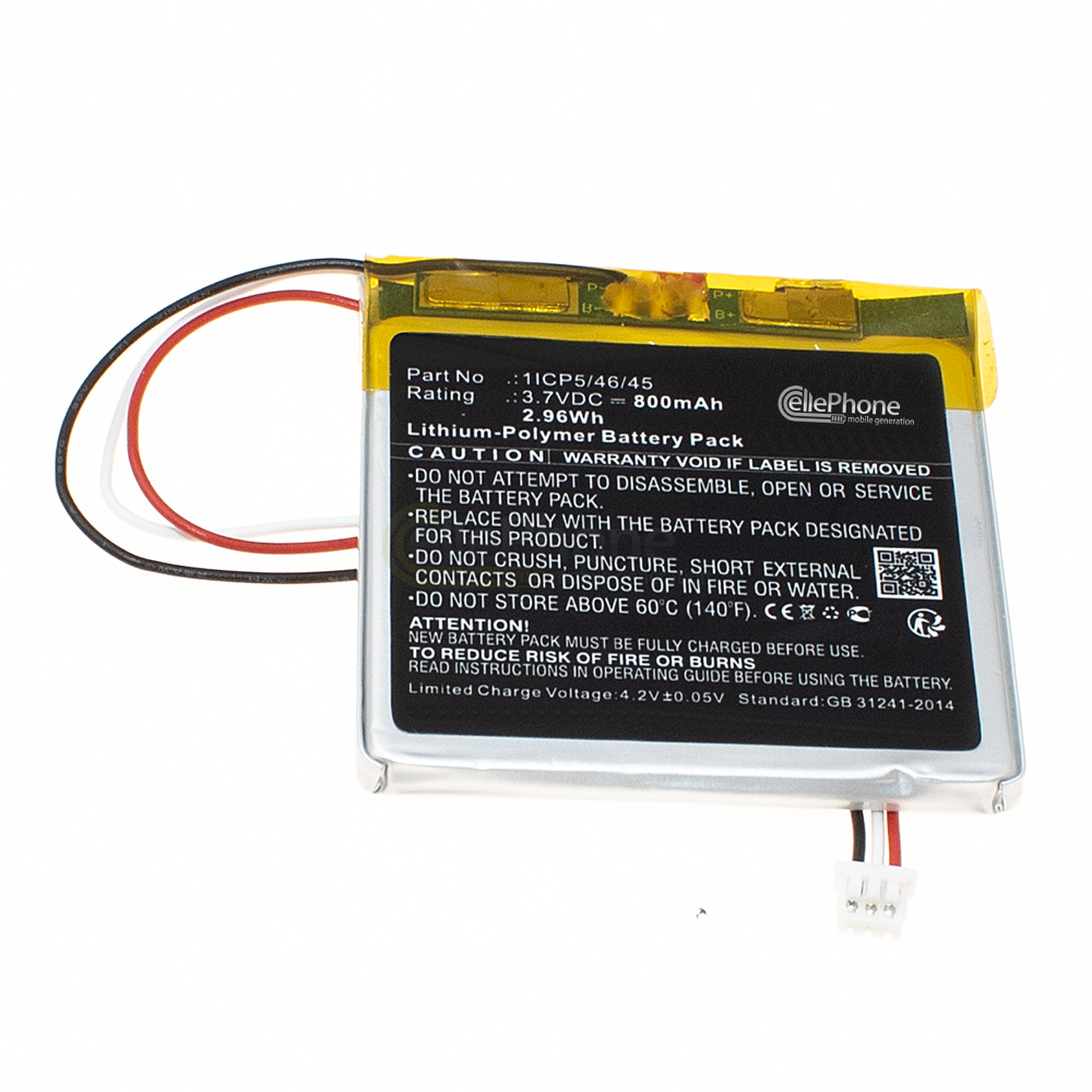 Battery Li-Polymer for Angelcare AC1300 AC1300-D AC1320 Monitor (replaced 1ICP5/46/45)