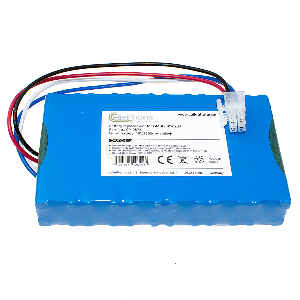 [9873] batteria Li-Ion per Yard Force Amiro 350 350i 400 400i - Compact 280R 400Ri 400RiS - EasyMow 260B (sostituisce GMBE-SP10283) - 2500mAh / 18V