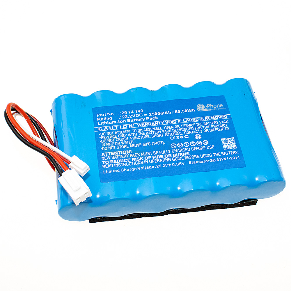 [9876] Batterie Li-Ion pour Fakir Starky premium - WDA 700 (remplace 29 74 140) - 2500mAh / 22,2V