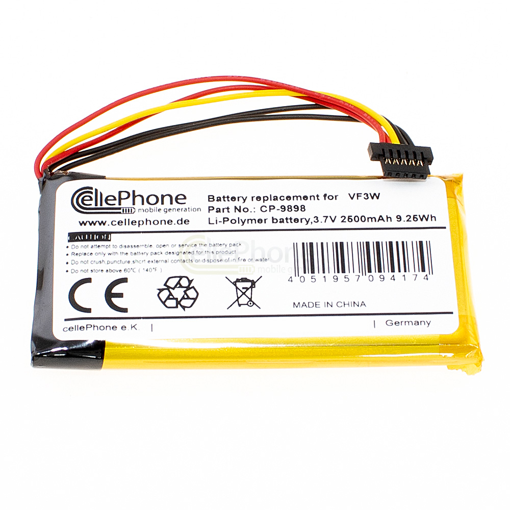 [9898] Batterie Li-Ion pour TomTom Rider 400 410 550 (remplace VF3W)