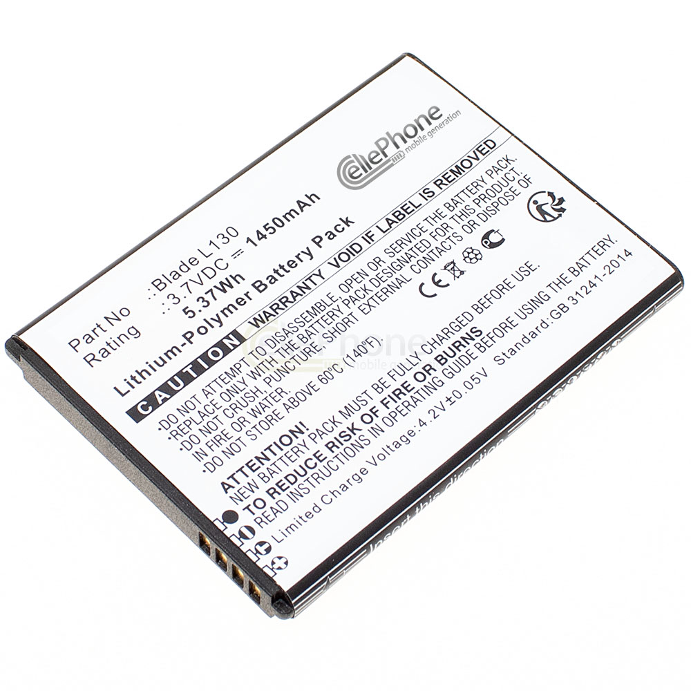 [9911] Batterie Li-Polymer pour ZTE Blade L130 (remplace Li3816T43p4h604550)