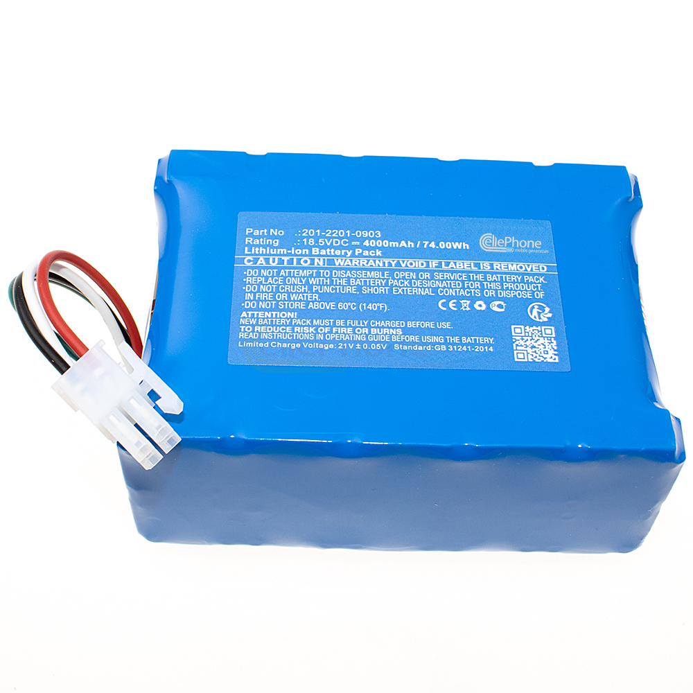 [9922] Akku Li-Ion für Ecovacs Goat G1 G1-800 GX-600 GX-1600 - Goat O500 O800 O1200 O1600 RTK (ersetzt 201-2201-0903) - 6400mAh / 74.00Wh - 18,5V