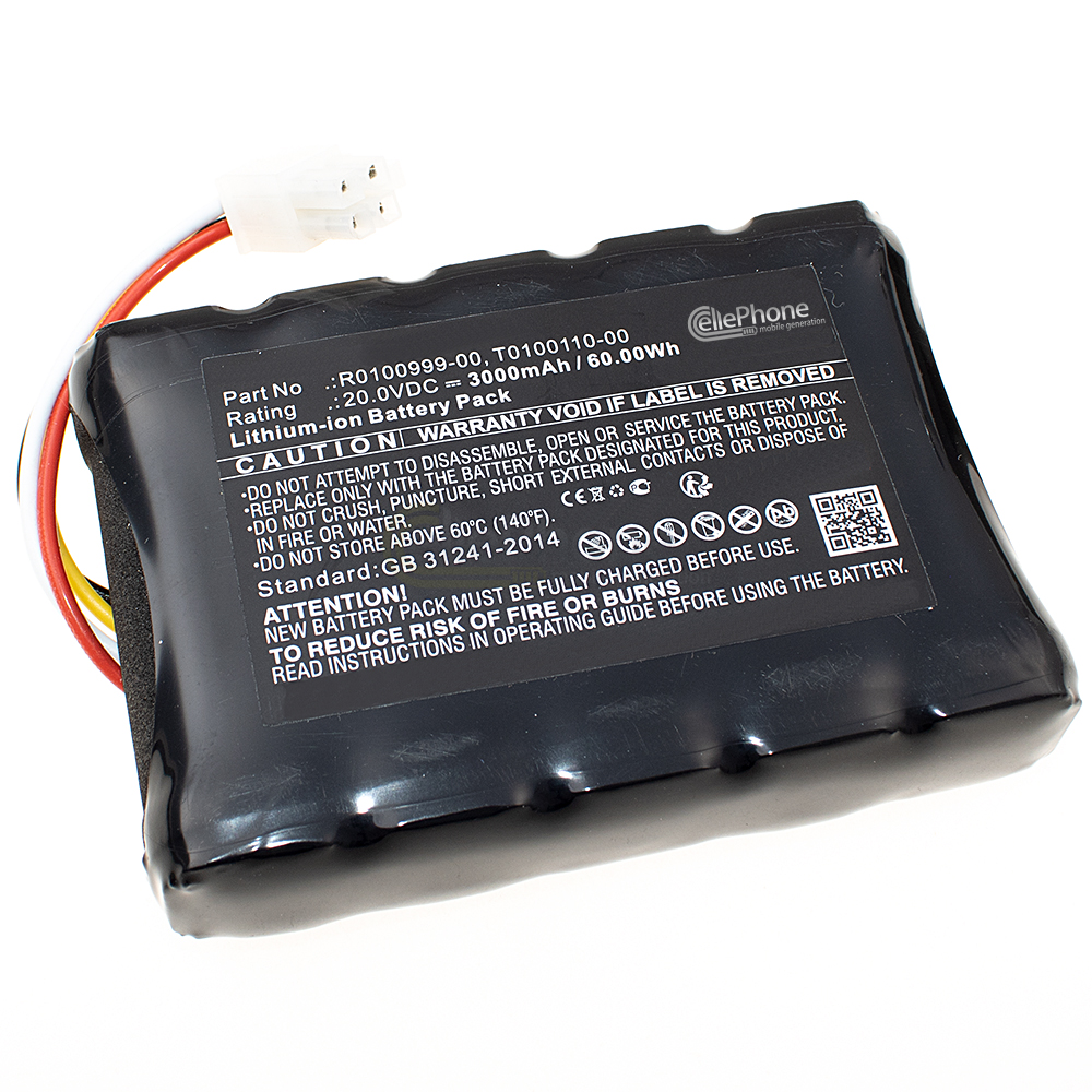 [9925] Batería Li-Ion para Cramer RM 800 800D 1000 1500 2000 2700 (reemplazado R0100999-00) - 3000mAh / 20V