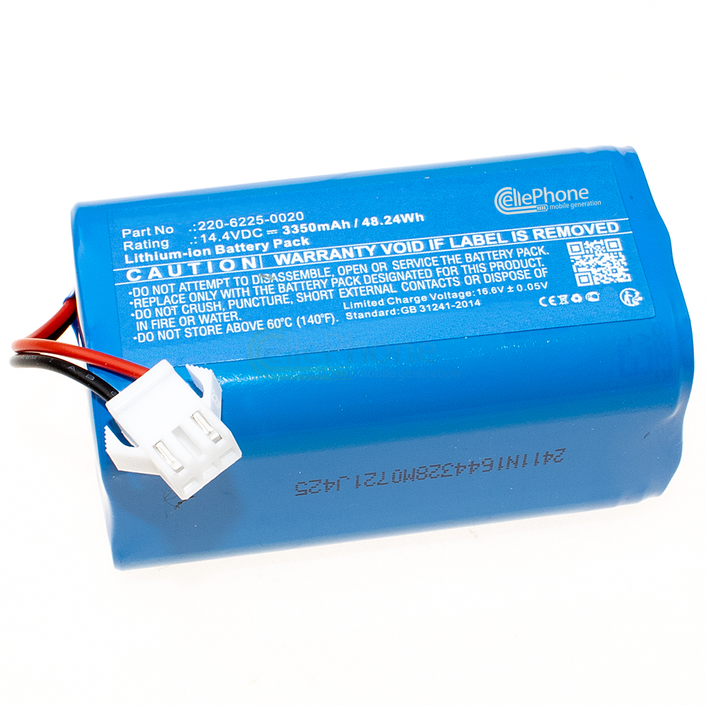 [9931] Batterie Li-Ion pour Ecovacs Deebot U2 - U2 Pro (remplace NR18650 M26-4S1P-1) - 3350mAh / 14,4V