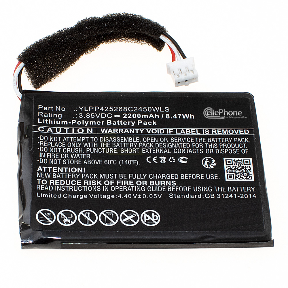 Batterie Li-Polymer pour Yealink CP900 (remplace YLPP425268C2450WLS)