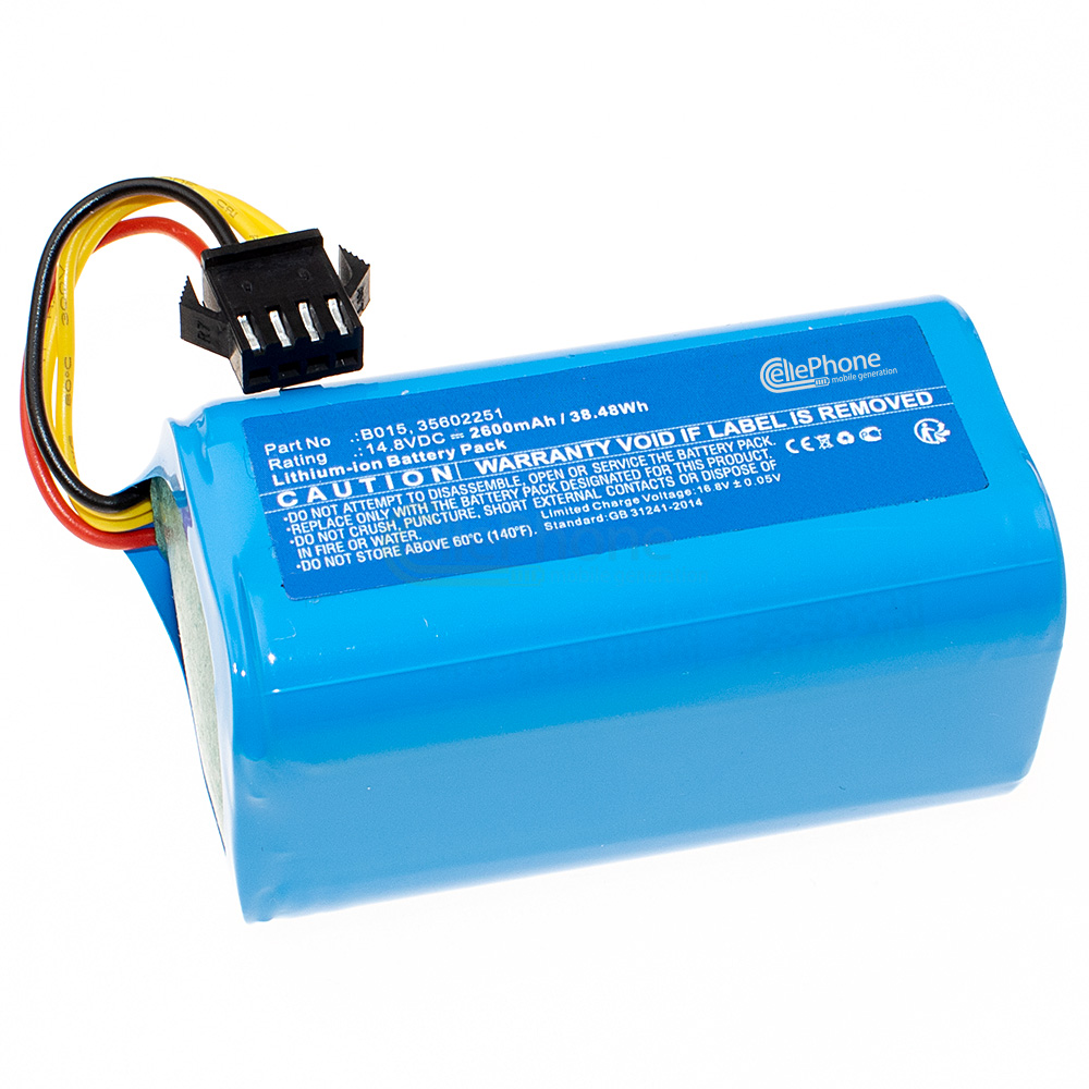 [9992] batteria Li-Ion per Easyhome 800560 Robot - Hoover HGO31 HGO32 HGO33 (sostituisce B015) - 2600mAh / 14,8V