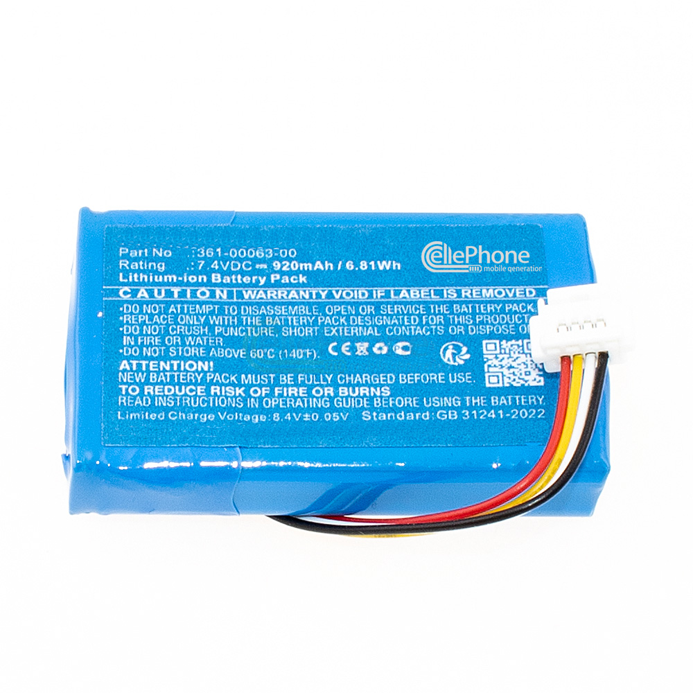 [10006] Batería Li-Ion para BMW Navigator 5 6 V VI (reemplazado 361-00063-00) - 920mAh / 7,4V