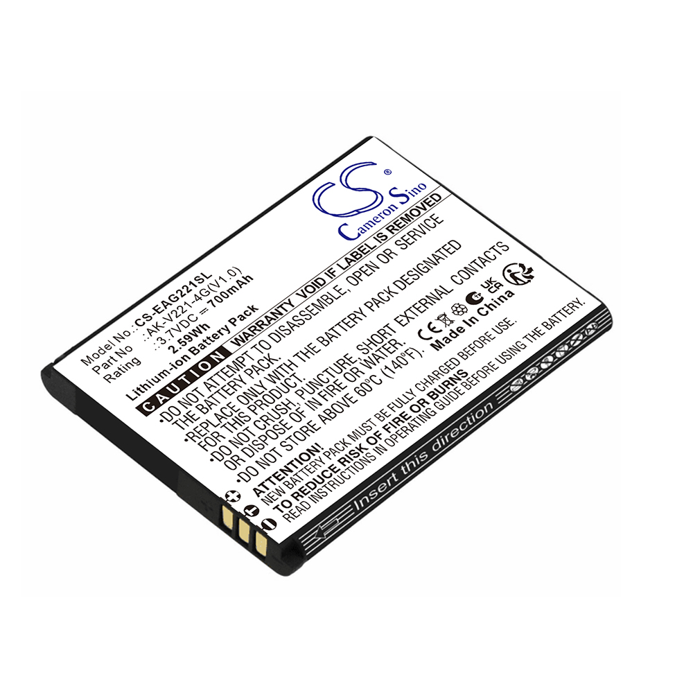 [10028] Batterie Li-Ion pour Emporia Active Glam 4G V221-4G (remplace AK-V221-4G(V1.0))