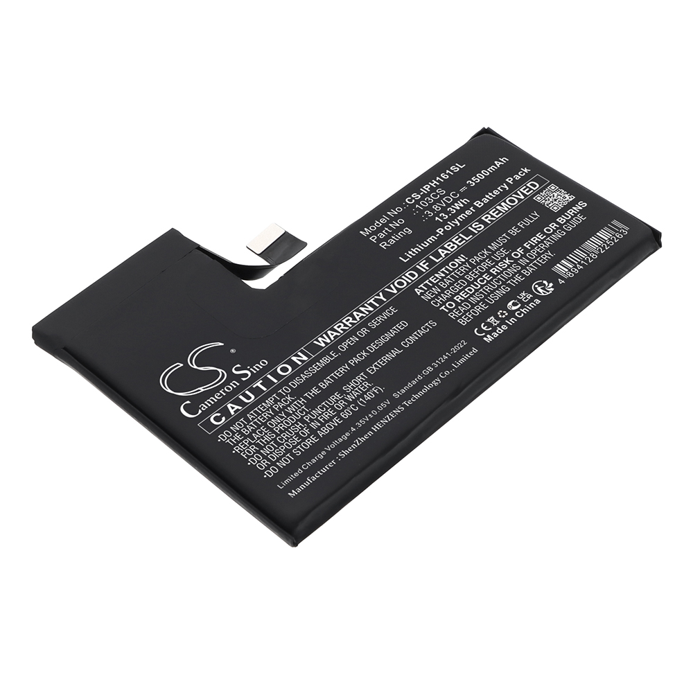 [10045] Battery Li-Polymer for Apple iPhone 16 Pro (replaced für 103CS)
