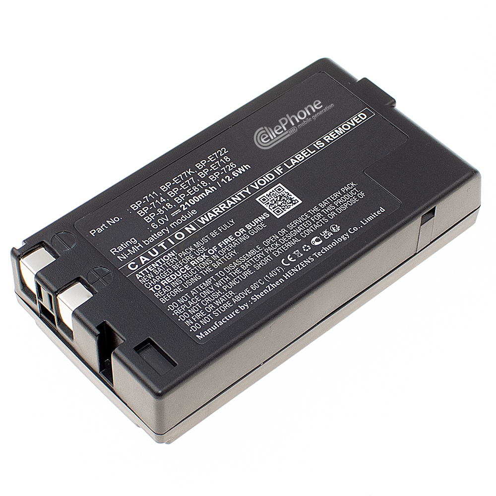 Batterie Ni-MH compatible avec Canon BP-711 BP-722 - 2100mAh / 6V