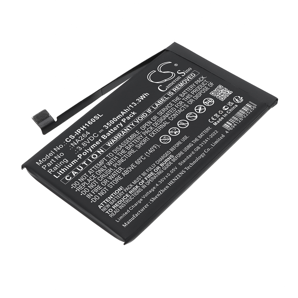 [10046] Akku Li-Polymer für Apple iPhone 16 (Ersatz für NA264)