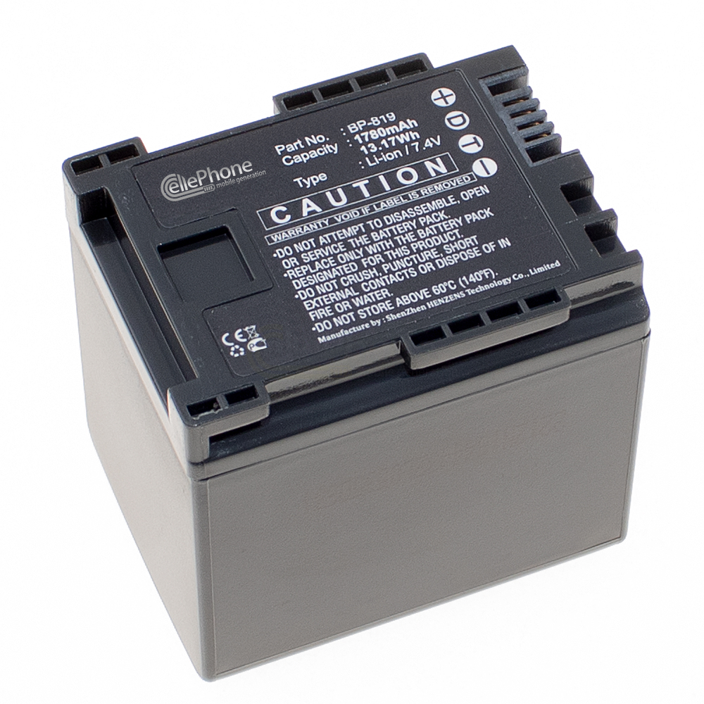 [1805] batteria Li-Ion compatibile con Canon BP-819 - 1780mAh / 7,4V