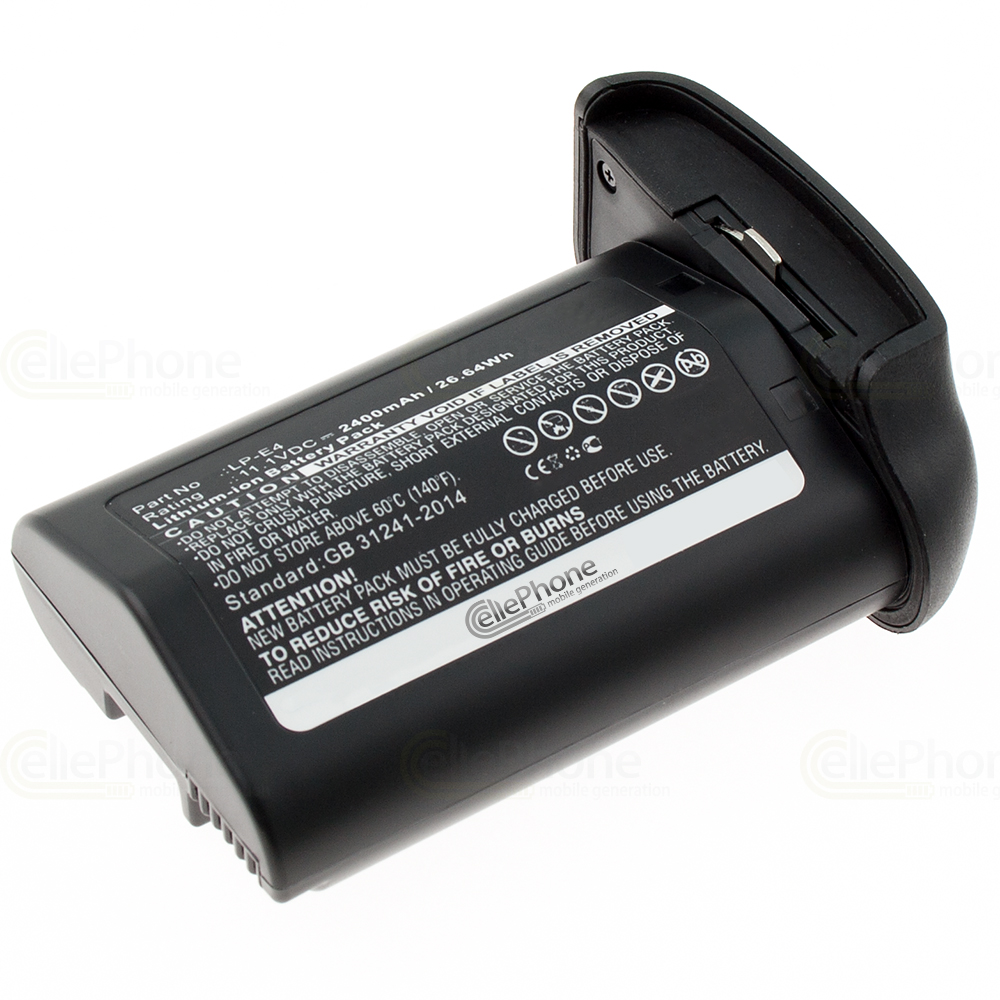 Accu Li-Ion compatibel met Canon LP-E4 - 2400mAh / 11,1V