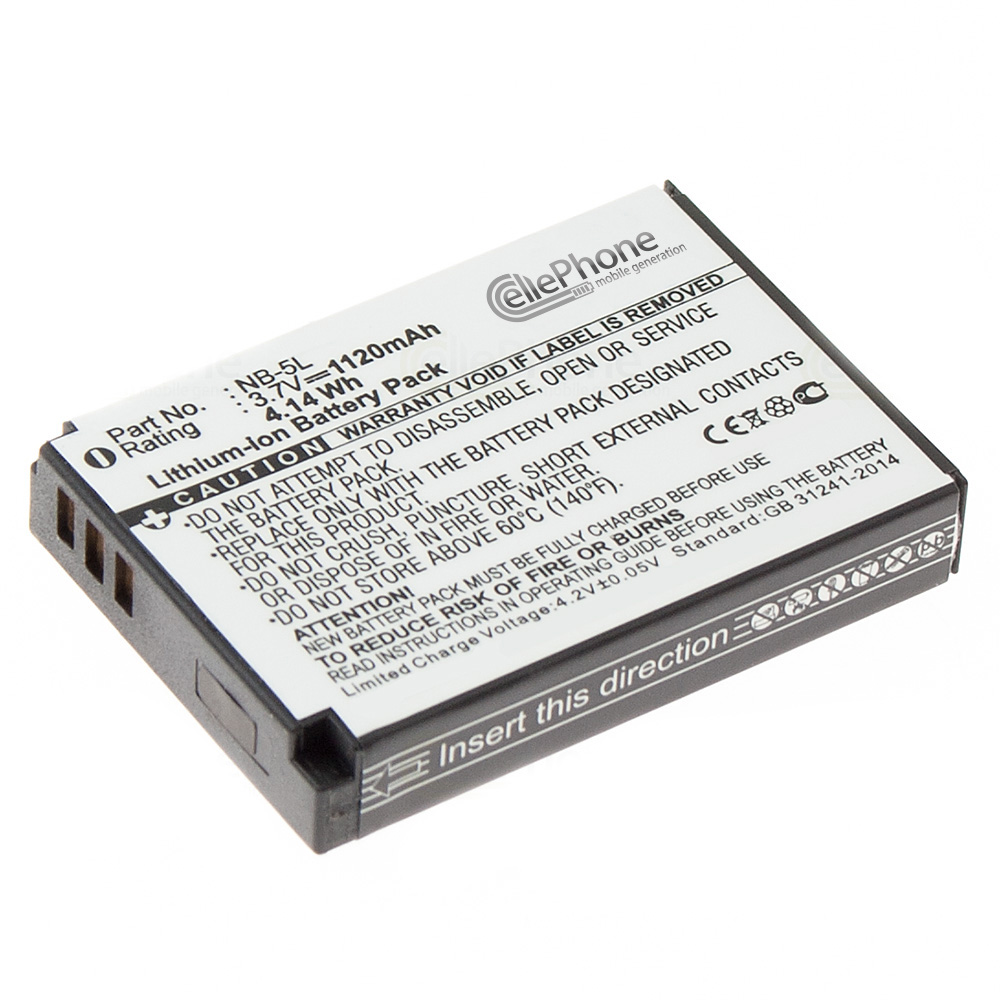 [1820] batteria Li-Ion compatibile con Canon NB-5L