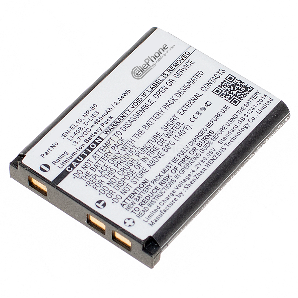 [1834] Battery Li-Ion compatible with Casio NP-80