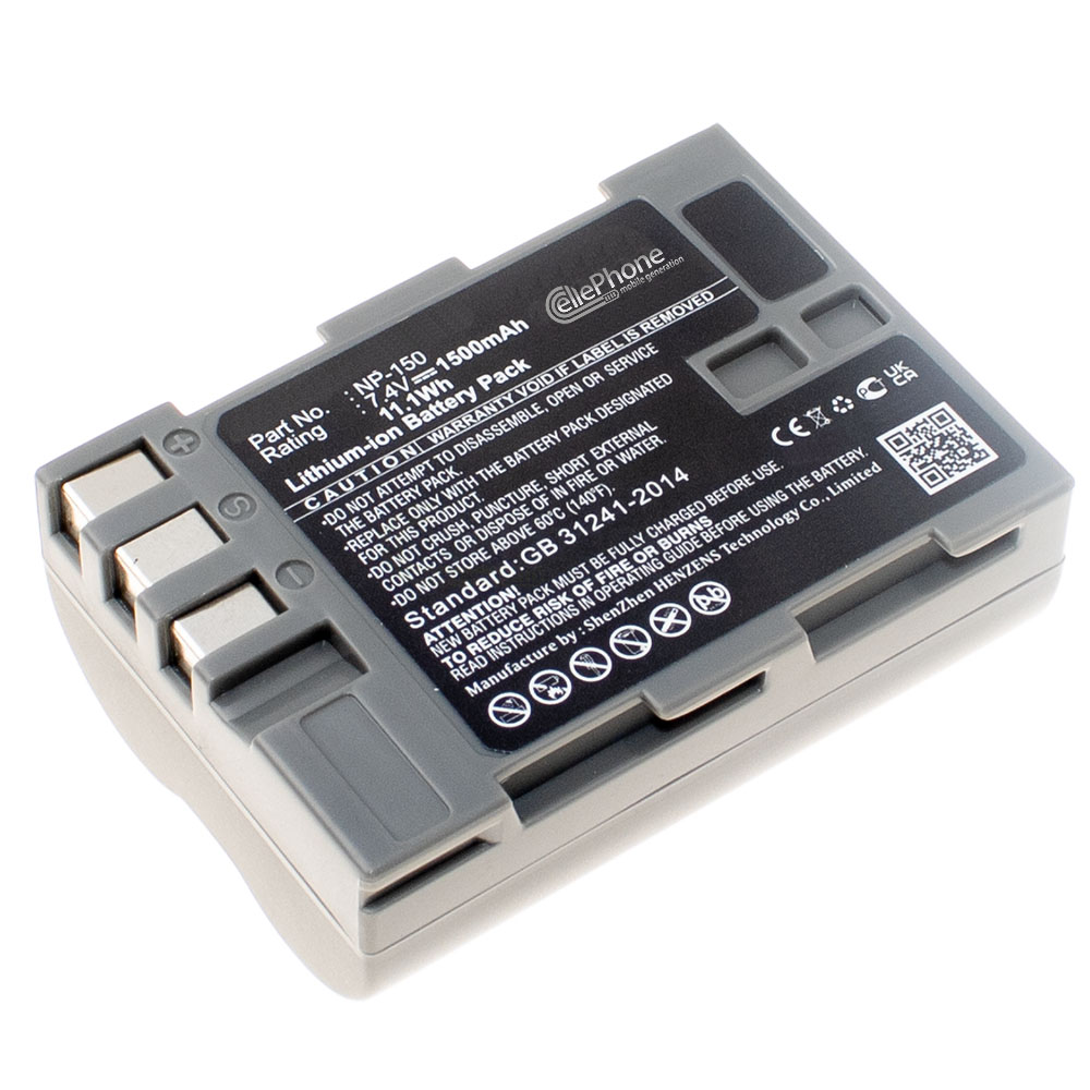 [1851] Battery Li-Ion compatible with Fuji NP-150 - 1500mAh / 7,4V
