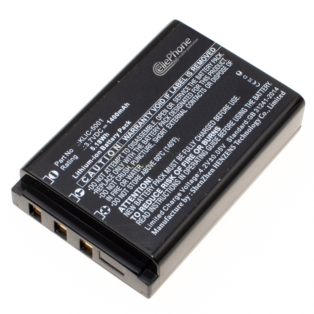 [1888] Battery Li-Ion compatible with Kodak Klic 5001 / Sanyo DB-L50