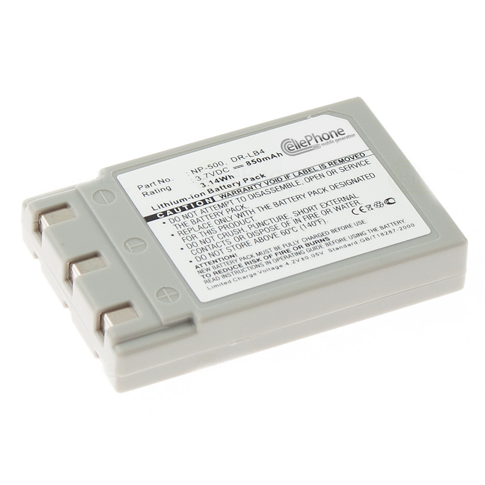 [1904] Batterie Li-Ion compatible avec Konica Minolta DR-LB4 / NP-500 / NP-600