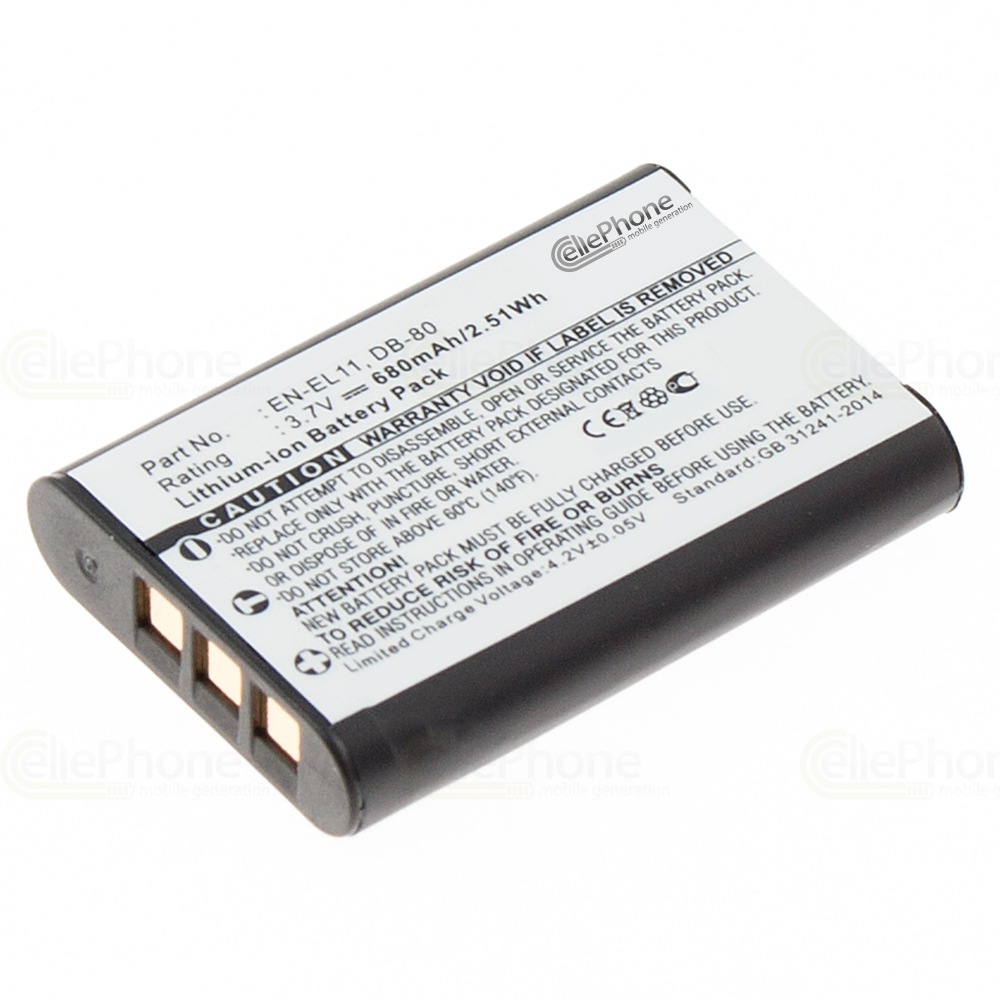 [1914] Batería Li-Ion compatible with Nikon EN-EL11 / Pentax D-Li78 / Ricoh DB-80