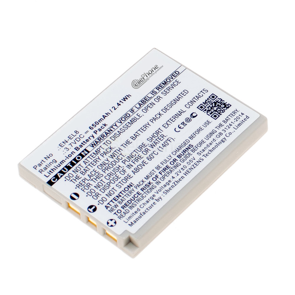 batteria Li-Ion compatibile con Nikon EN-EL8