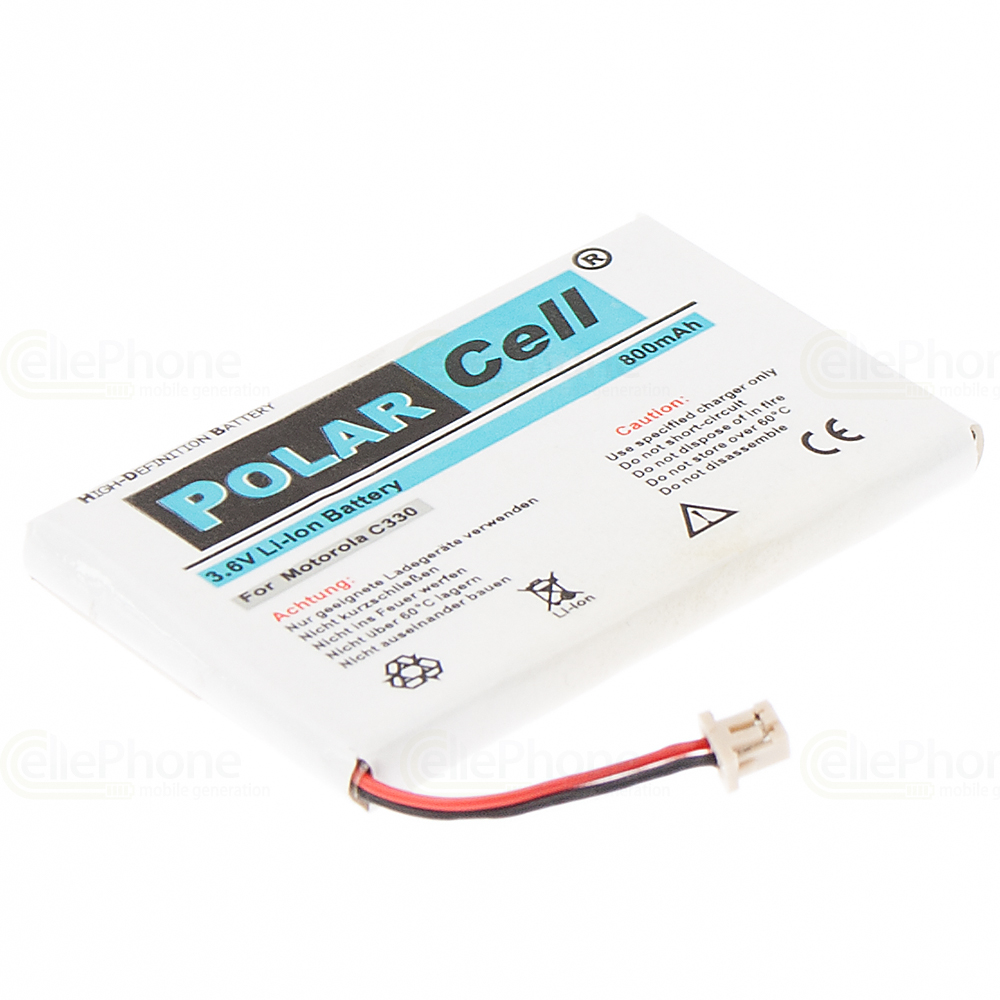 PolarCell Akku Li-Ion für Motorola C330 (ersetzt SNN5582)