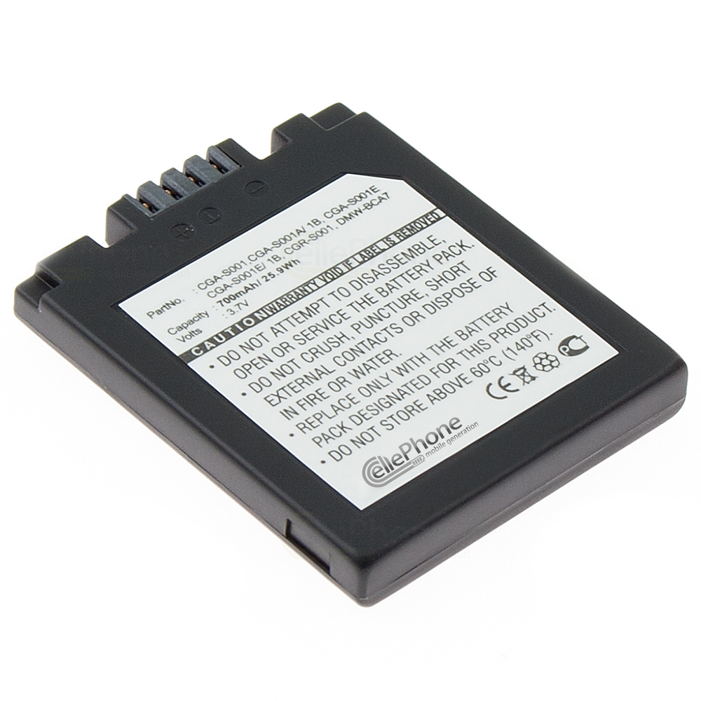 [1951] Battery Li-Ion compatible with Panasonic DMW-BCA7 / CGA-S001 / Leica BP-DC2