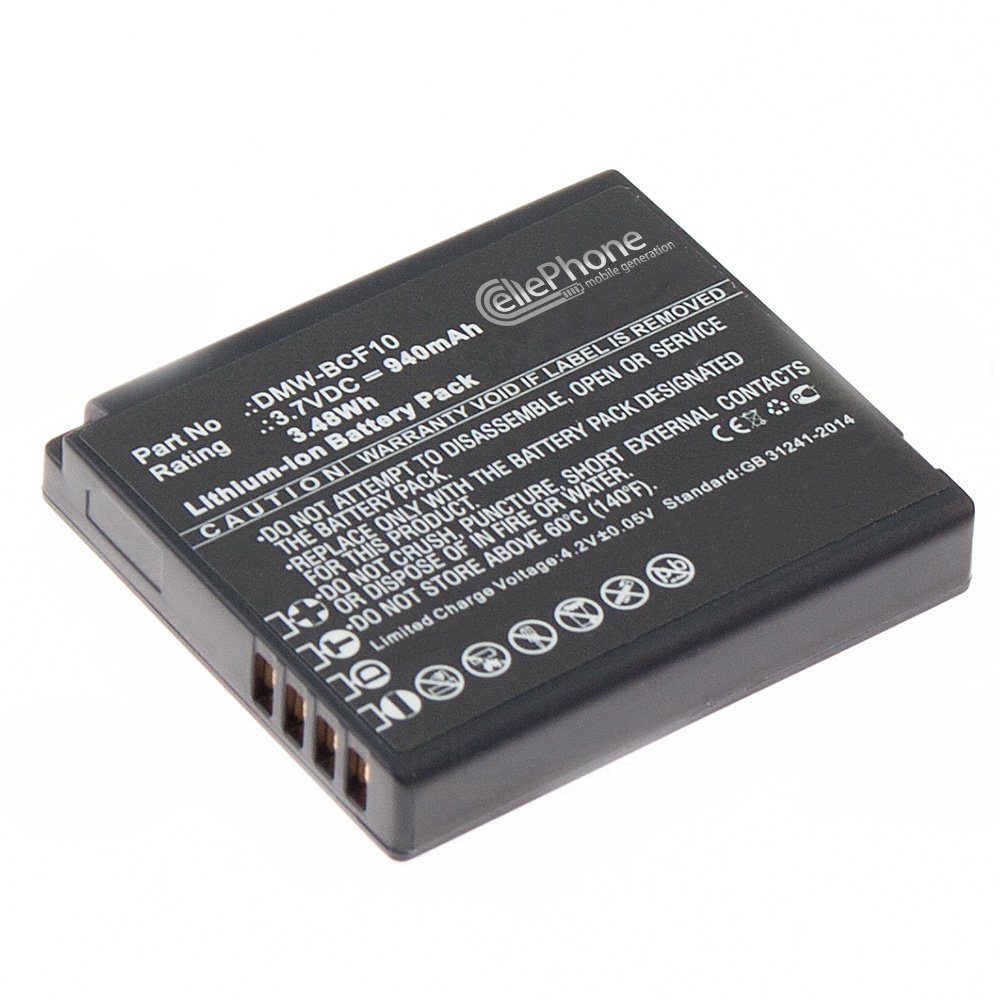 [1952] Accu Li-Ion compatibel met Panasonic DMW-BCF10 / DMW-BCF10E / BCF-10