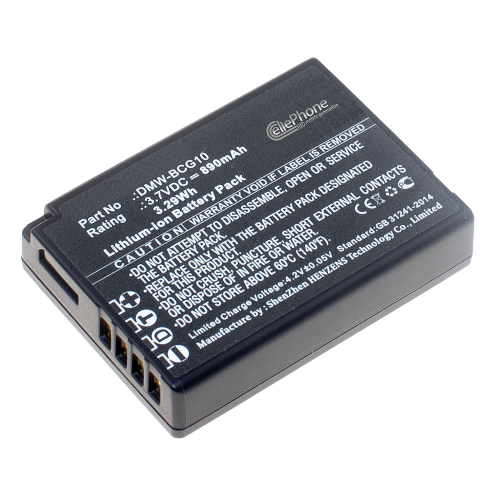 Akku Li-Ion kompatibel zu Panasonic DMW-BCG10 DMW-BCG10E DMW-BCG10GK DMW-BCG10PP