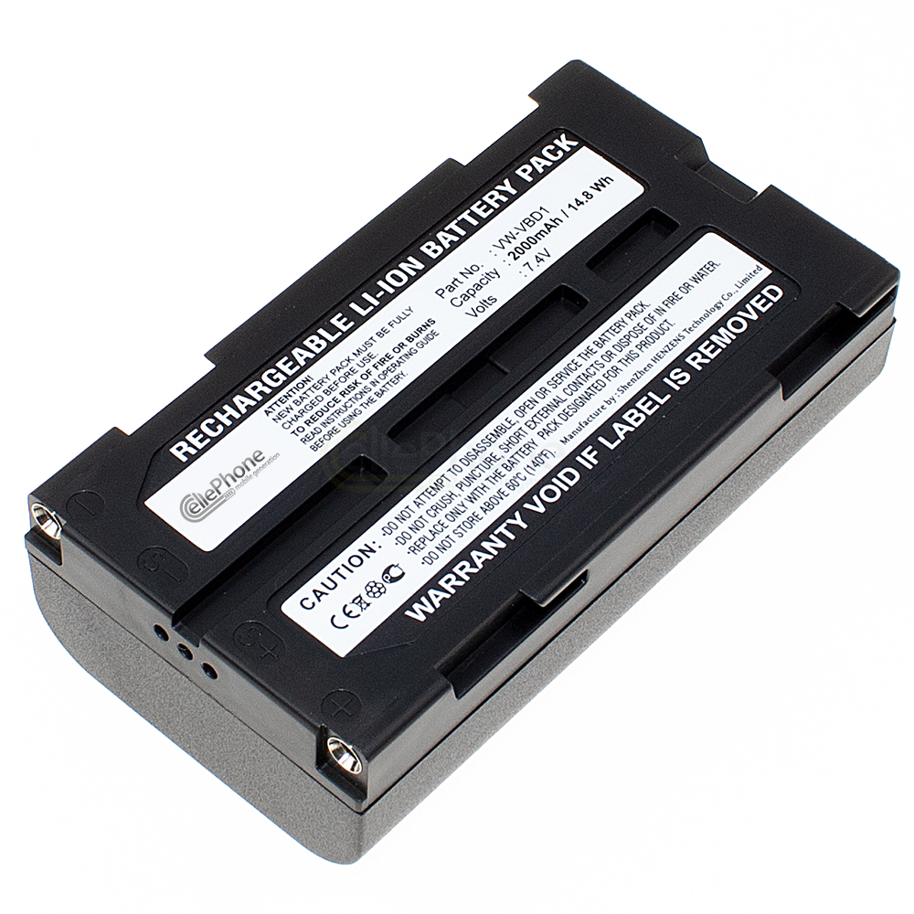 [1956] Batería Li-Ion compatible con Panasonic VW-VBD1 / VW-VB202 / CGR-B202 / BN-V812 - 2000mAh / 7,4V