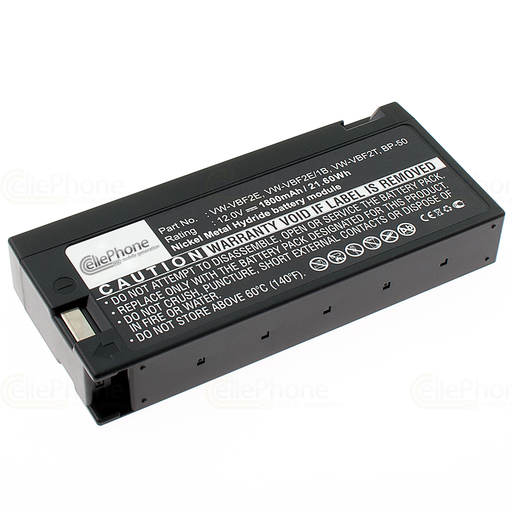 Batterie Ni-MH compatible avec Panasonic VW-VBF2E / VW-VBF2-E / Grundig BP-124