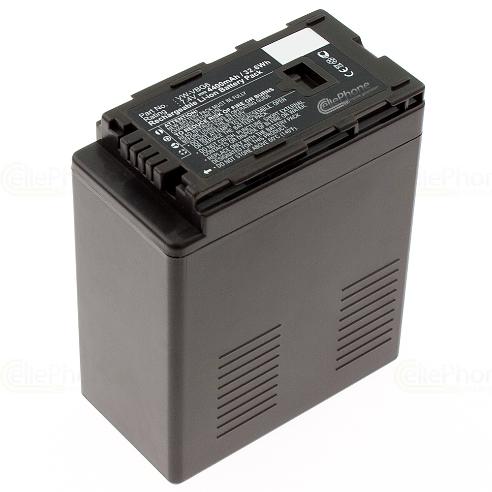 [1961] Batería Li-Ion compatible with Panasonic VW-VBG6 - 4400mAh / 7,4V