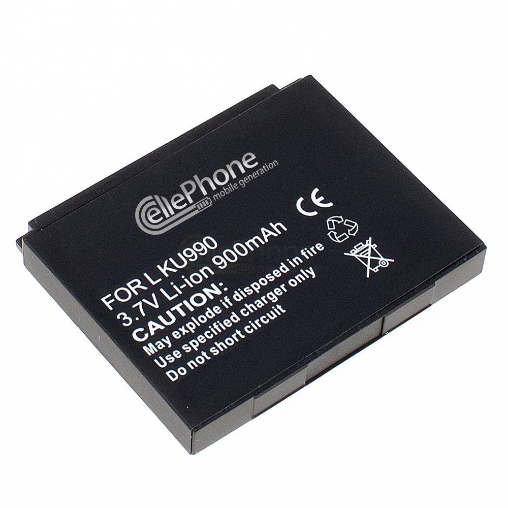 Batterie Li-Ion pour LG Arena CU915 KB770 KC780 KC910 KE990 KF690 KM900 KU990 U990 Viewty (remplace LGIP-580A)